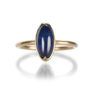 Gabriella Kiss Marquise Cabochon Sapphire Ring | Quadrum Gallery