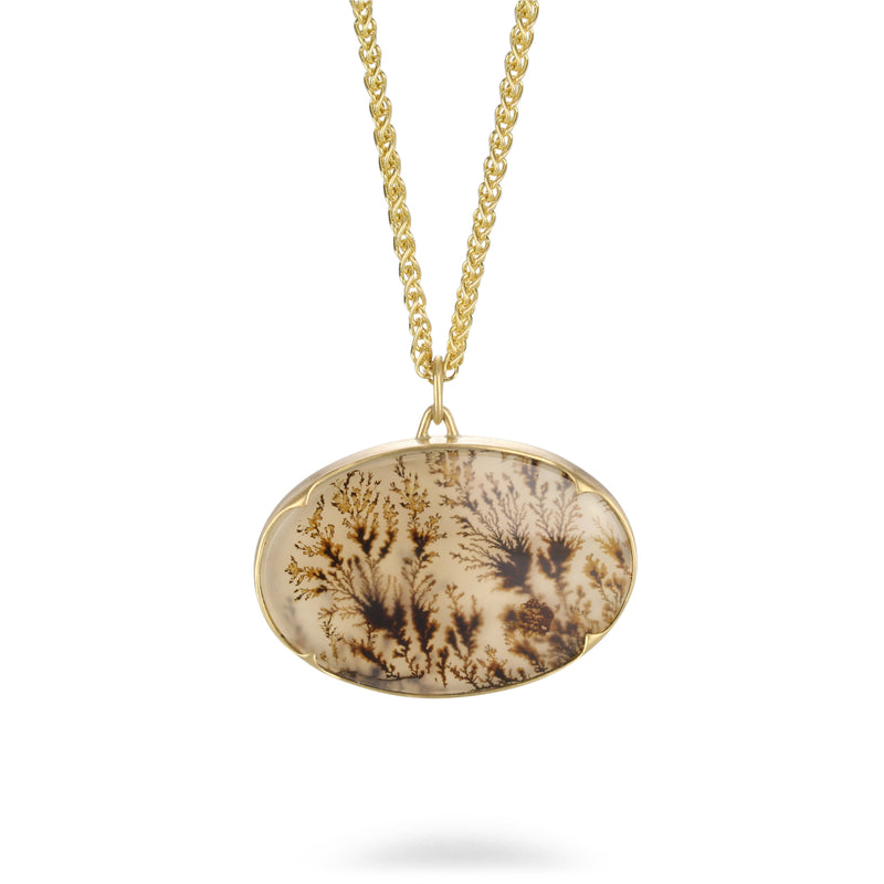 Gabriella Kiss Dendrite and Mother of Pearl Pendant | Quadrum Gallery