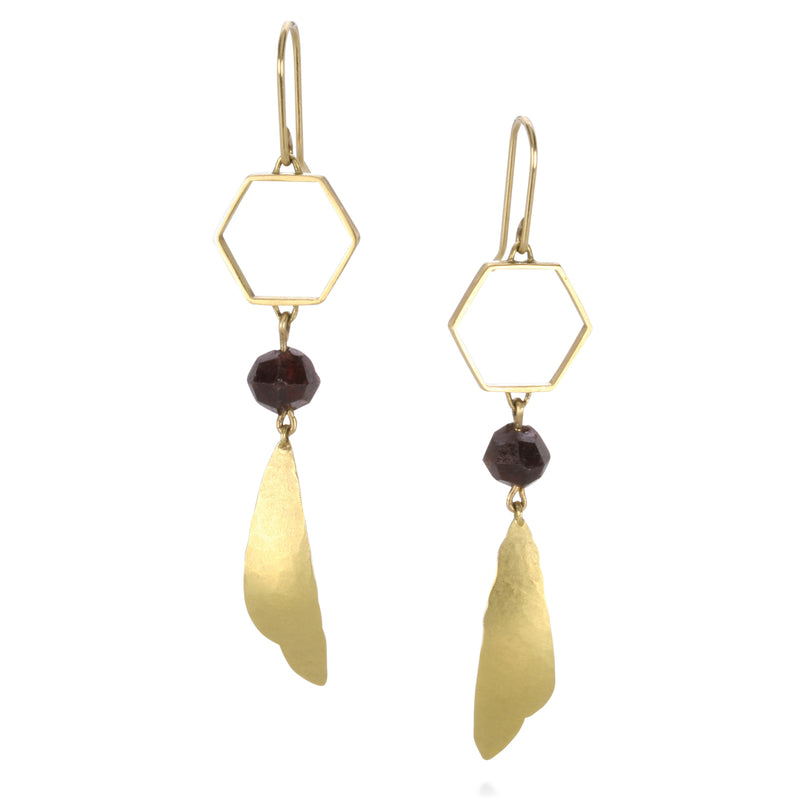 Gabriella Kiss Deconstructed Wasp Earrings with Garnet | Quadrum Gallery