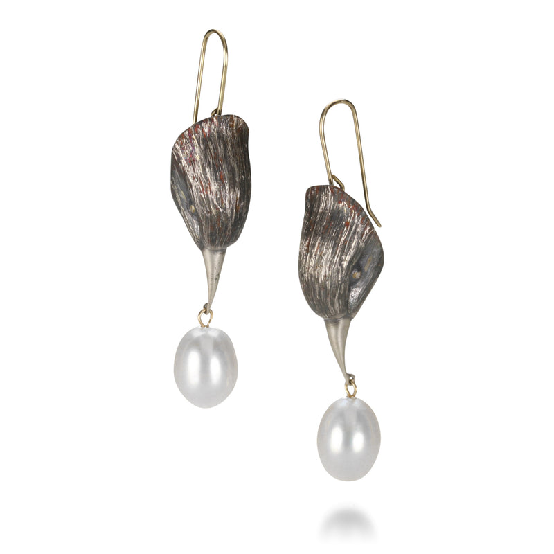 Gabriella Kiss Bird Head with White Pearl Earrings | Quadrum Gallery