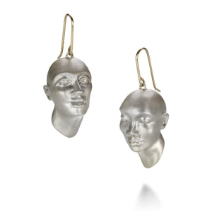 Gabriella Kiss Silver Head Earrings | Quadrum Gallery