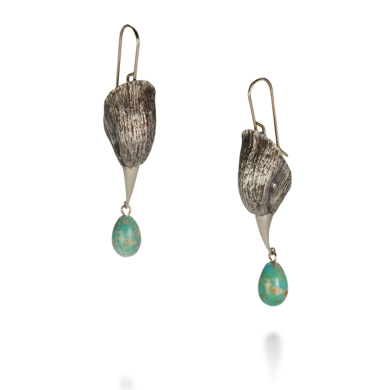 Gabriella Kiss Bird Head with Turquoise Earrings | Quadrum Gallery