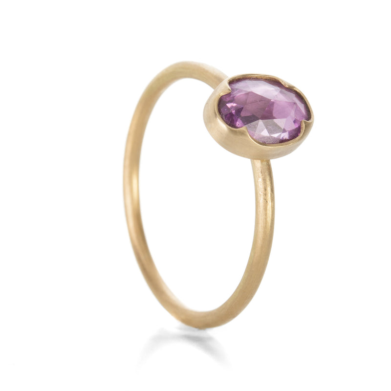 Gabriella Kiss Oval Rose Cut Pink Sapphire Ring | Quadrum Gallery