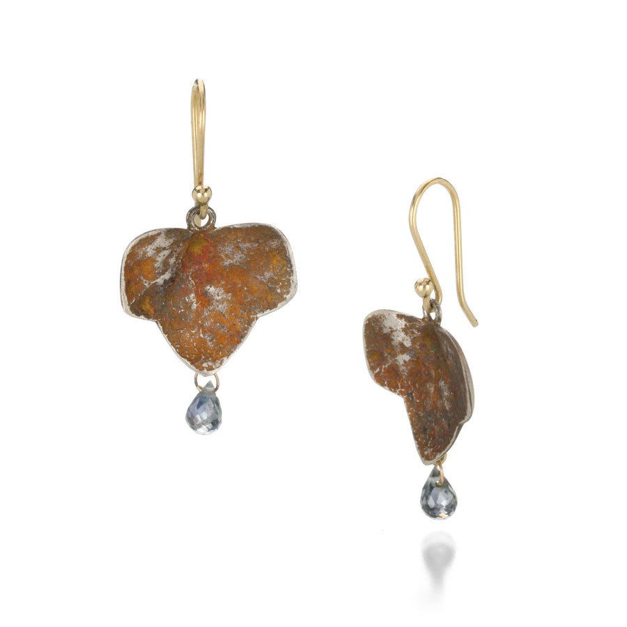 Gabriella Kiss Ivy Leaf Earrings with Sapphires | Quadrum Gallery