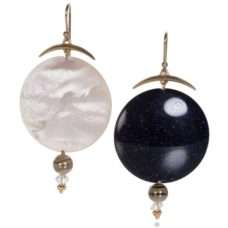 Gabriella Kiss Full Moon/Night Sky Earrings | Quadrum Gallery
