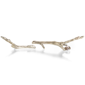 Gabriella Kiss Gold Branch Studs with Diamond Drop | Quadrum Gallery