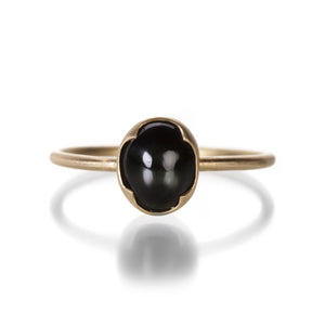 Gabriella Kiss Oval Green Cat's Eye Diopside Ring | Quadrum Gallery