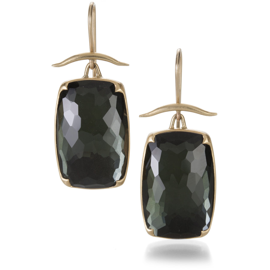 Gabriella Kiss Lemon Quartz and Hematite Earrings | Quadrum Gallery