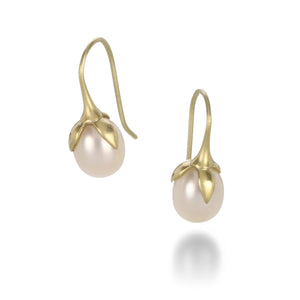 Gabriella Kiss Pink Eggplant Pearl Earrings | Quadrum Gallery