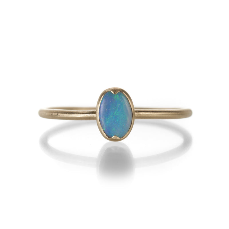 Gabriella Kiss Oval Blue Opal Ring | Quadrum Gallery