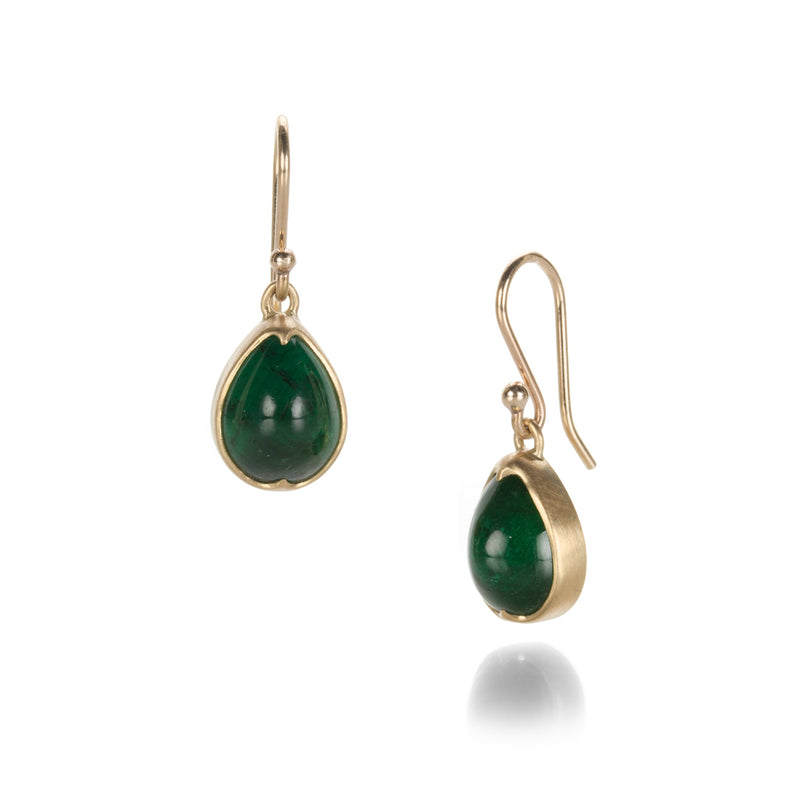 Gabriella Kiss Pear Emerald Earrings | Quadrum Gallery