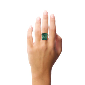 Gabriella Kiss Polonga Colombian Emerald Ring | Quadrum Gallery