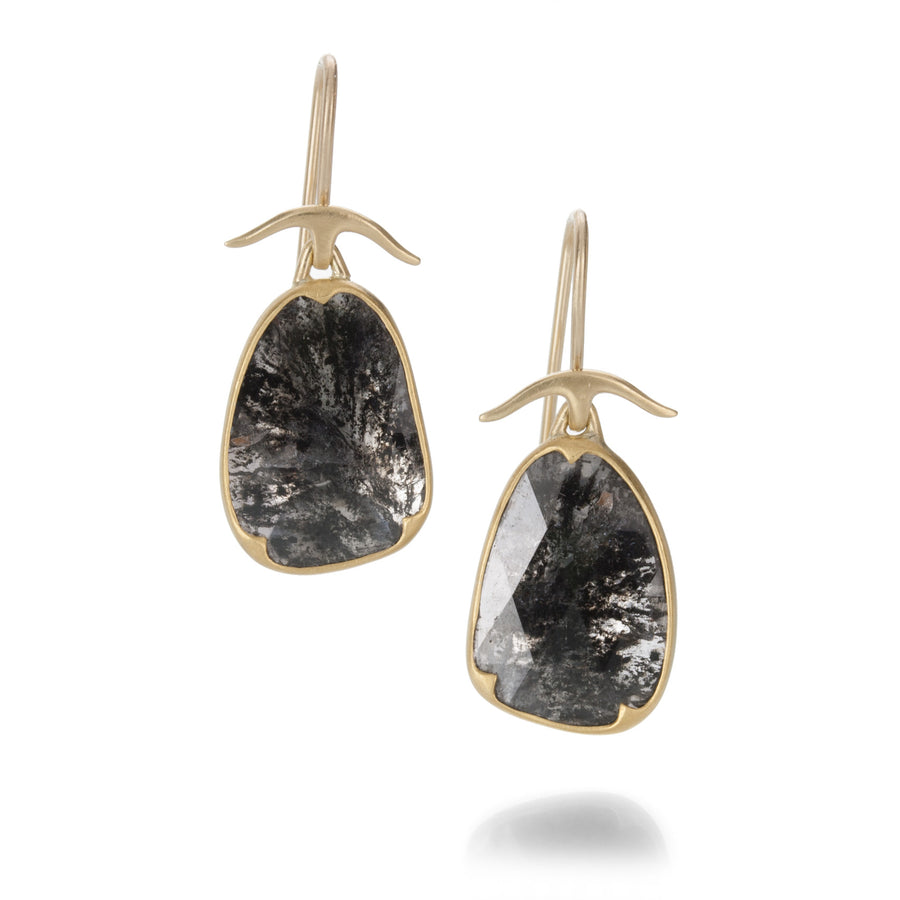 Gabriella Kiss Lacy Diamond Slab Earrings | Quadrum Gallery