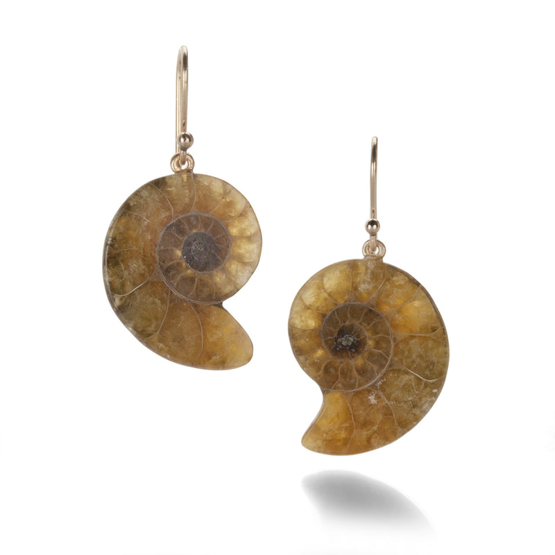Gabriella Kiss Small Ammonite Earrings | Quadrum Gallery
