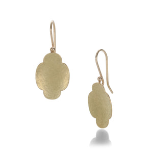 Gabriella Kiss Small Oval Scallop Earrings | Quadrum Gallery