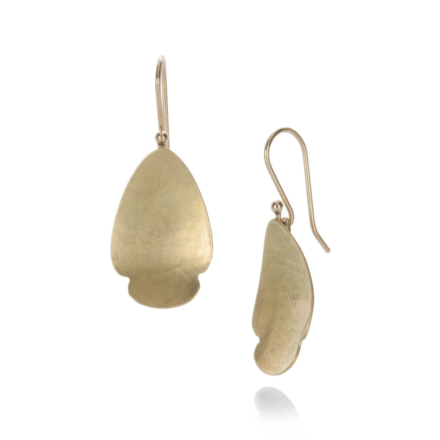 Gabriella Kiss Pear Hammered Scallop Earrings | Quadrum Gallery