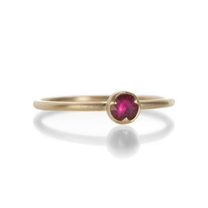 Gabriella Kiss Round Rose Cut Ruby Ring | Quadrum Gallery