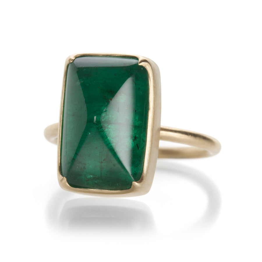 Gabriella Kiss Pyramid Cut Emerald Ring | Quadrum Gallery