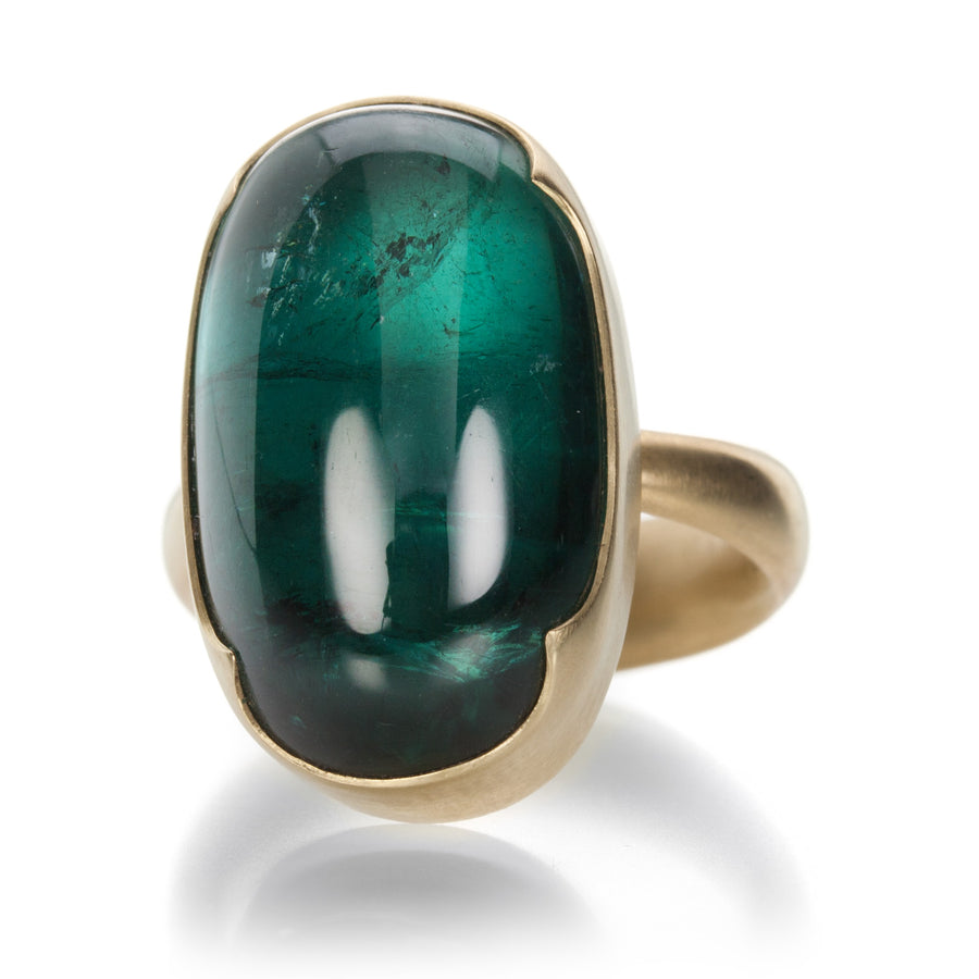 Gabriella Kiss Oval Blue Green Tourmaline Ring | Quadrum Gallery