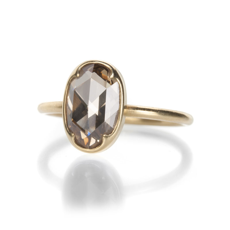 Gabriella Kiss Oval Champagne Diamond Ring | Quadrum Gallery