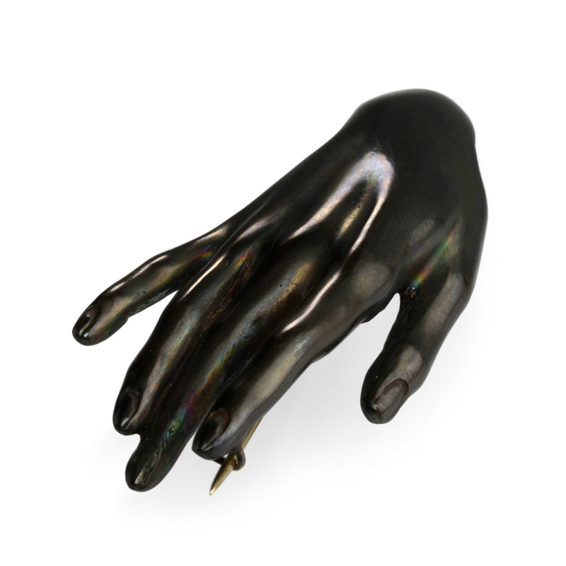 Gabriella Kiss Bronze Hand Pin | Quadrum Gallery
