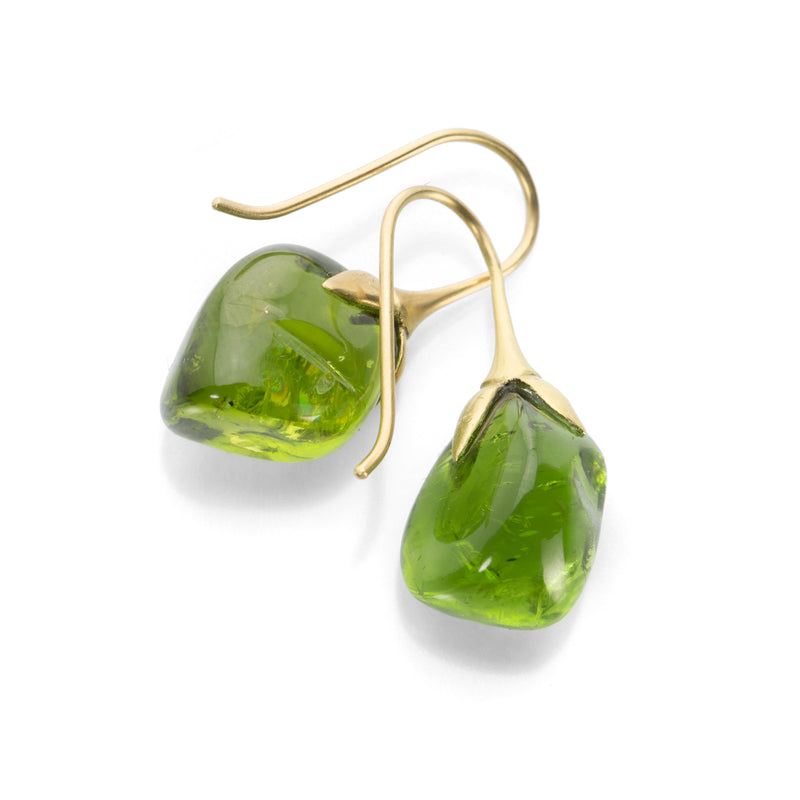 Gabriella Kiss Peridot Eggplant Earrings | Quadrum Gallery
