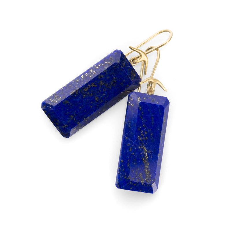 Gabriella Kiss Rectangular Lapis Earrings | Quadrum Gallery