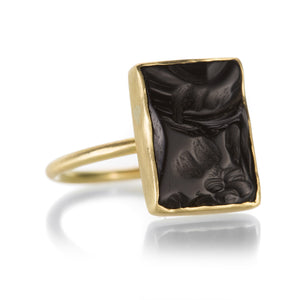 Gabriella Kiss Chiseled Black Onyx Ring | Quadrum Gallery