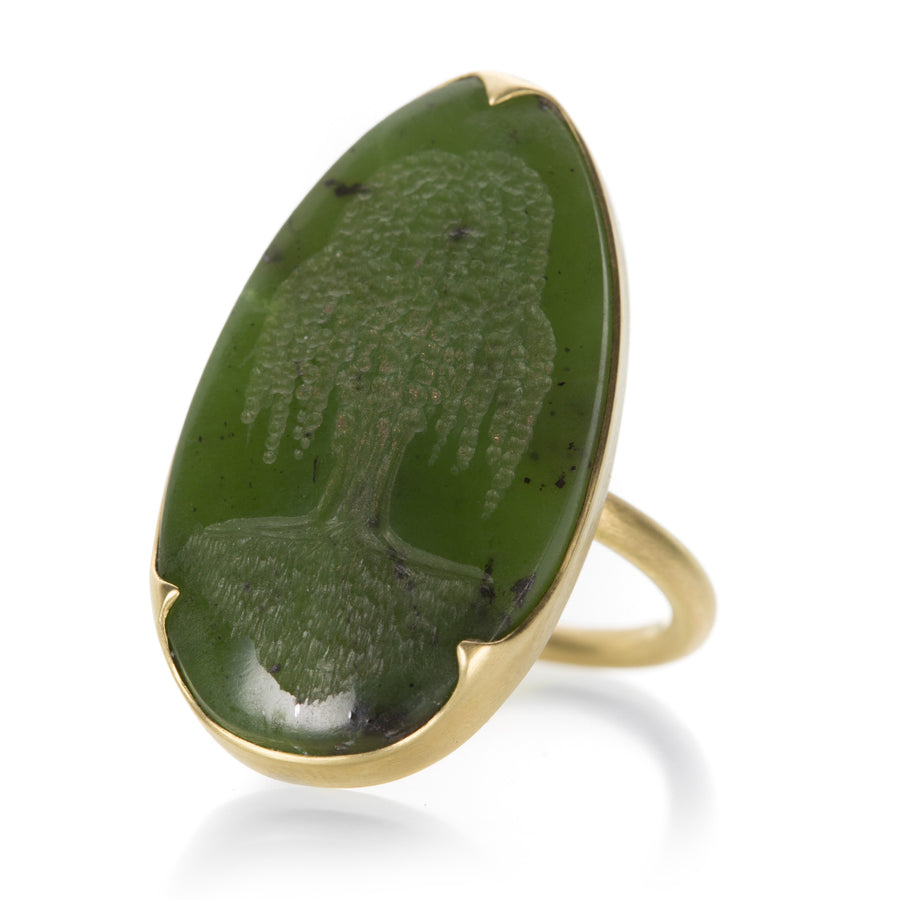 Gabriella Kiss Jade Willow Tree Intaglio Ring | Quadrum Gallery