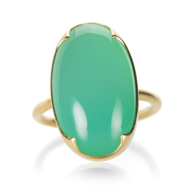 Gabriella Kiss Oval Chrysoprase Ring | Quadrum Gallery