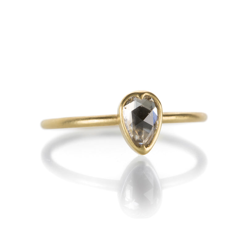 Gabriella Kiss Pear Shaped Rose Cut Diamond Ring | Quadrum Gallery