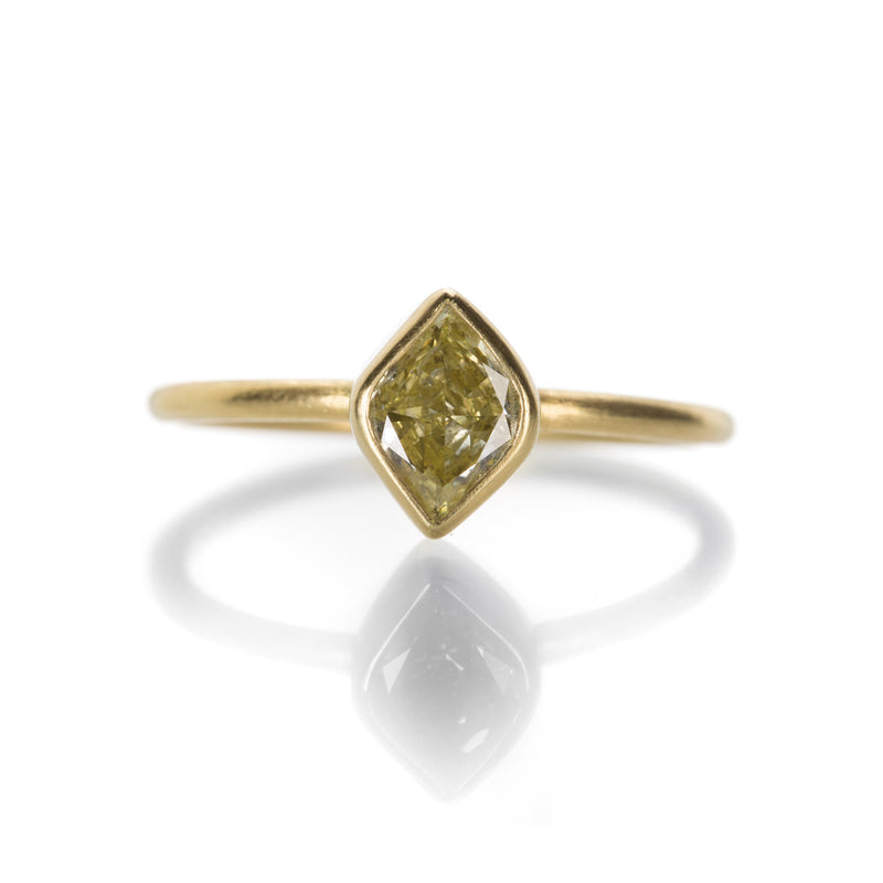 Gabriella Kiss Antique Yellow Marquise Diamond Ring | Quadrum Gallery
