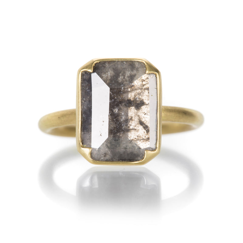 Gabriella Kiss Gray Lacy Diamond Slab Ring | Quadrum Gallery