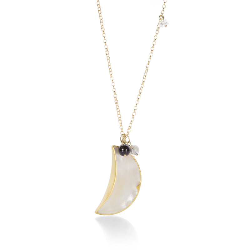 Gabriella Kiss Crescent Moon Shell Necklace | Quadrum Gallery