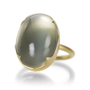 Gabriella Kiss Large Oval Ceylon Moonstone Ring | Quadrum Gallery