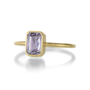 Gabriella Kiss Pale Blue Emerald Cut Sapphire Ring | Quadrum Gallery