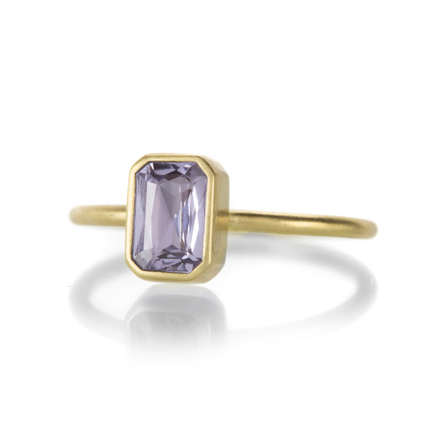 Gabriella Kiss Pale Blue Emerald Cut Sapphire Ring | Quadrum Gallery
