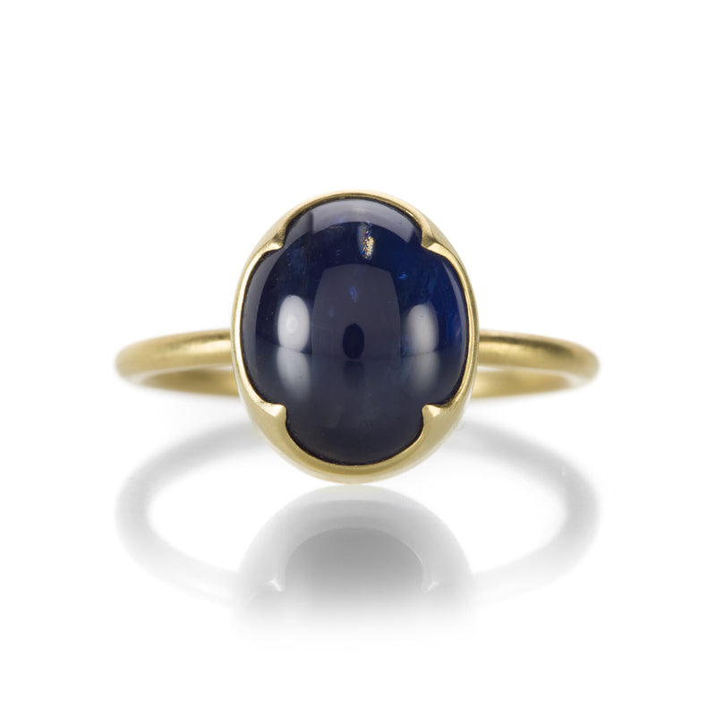 Gabriella Kiss Oval Dark Blue Sapphire Ring | Quadrum Gallery