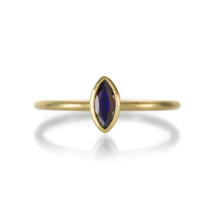 Gabriella Kiss Dark Blue Marquise Sapphire Ring | Quadrum Gallery