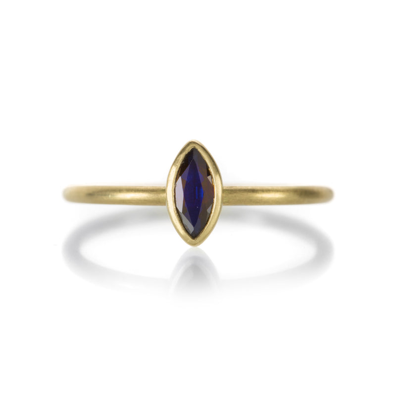 Gabriella Kiss Dark Blue Marquise Sapphire Ring | Quadrum Gallery