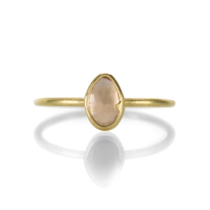 Gabriella Kiss Peach Rose Cut Sapphire Ring | Quadrum Gallery