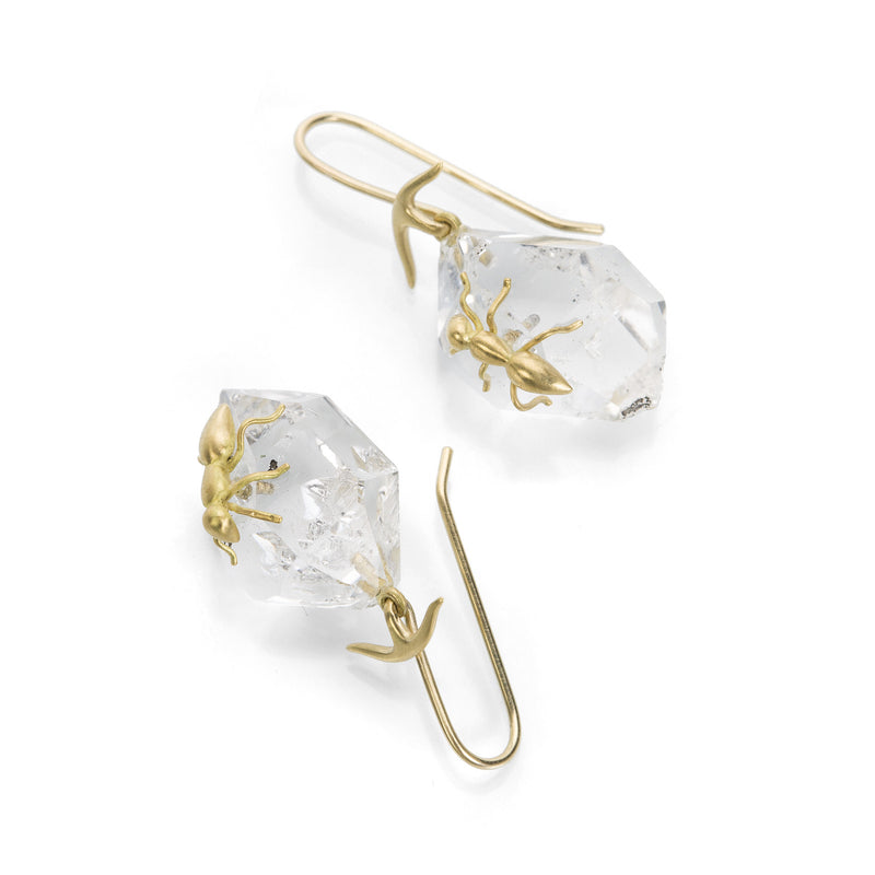 Gabriella Kiss Herkimer Crystal Earrings with Ants | Quadrum Gallery