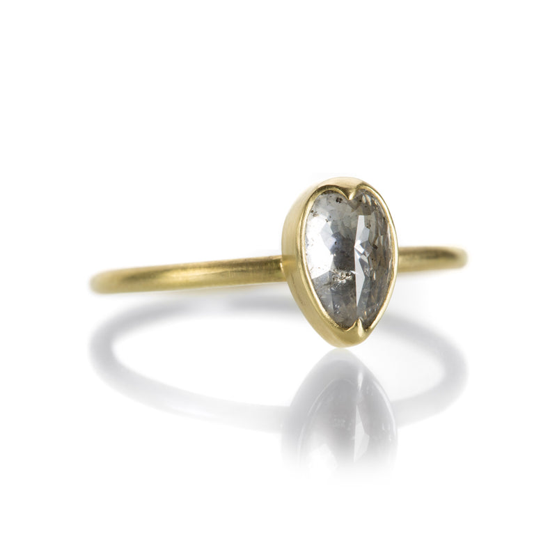 Gabriella Kiss Salt and Pepper Pear Shaped Diamond Ring | Quadrum Gallery