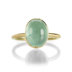 Gabriella Kiss Oval Emerald Cabochon Ring | Quadrum Gallery