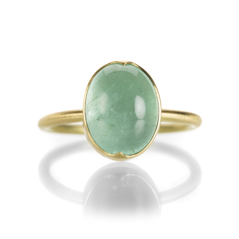 Gabriella Kiss Oval Emerald Cabochon Ring | Quadrum Gallery