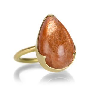Gabriella Kiss Pear Shaped Sunstone Ring | Quadrum Gallery