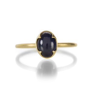 Gabriella Kiss Oval Blue Sapphire Cabochon Ring | Quadrum Gallery