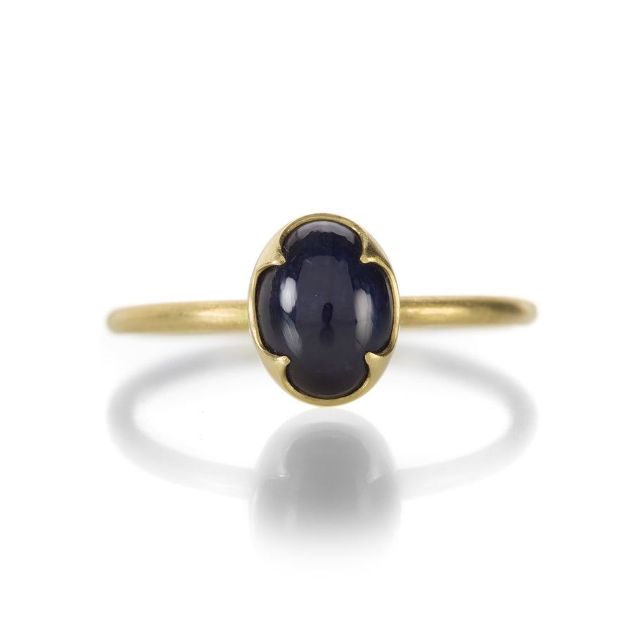 Gabriella Kiss Oval Blue Sapphire Cabochon Ring | Quadrum Gallery