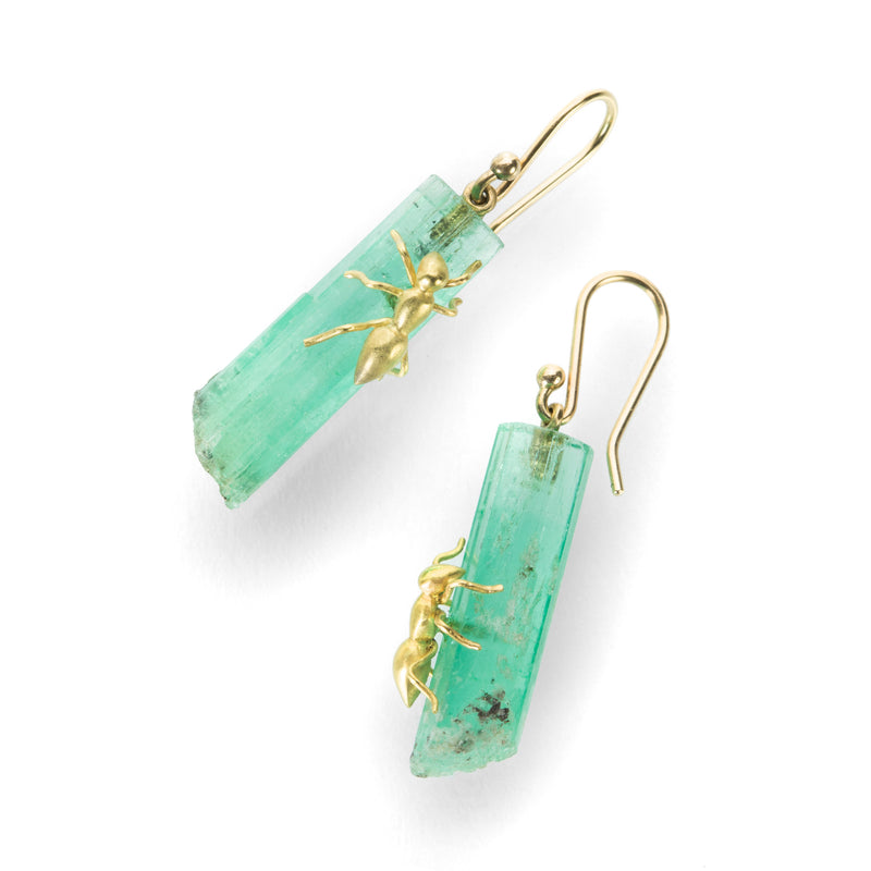 Gabriella Kiss Emerald Crystal Earrings with Ants | Quadrum Gallery