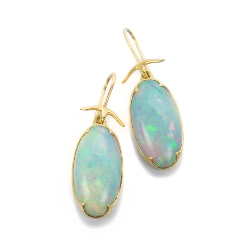 Gabriella Kiss Oval Ethiopian Opal Earrings | Quadrum Gallery